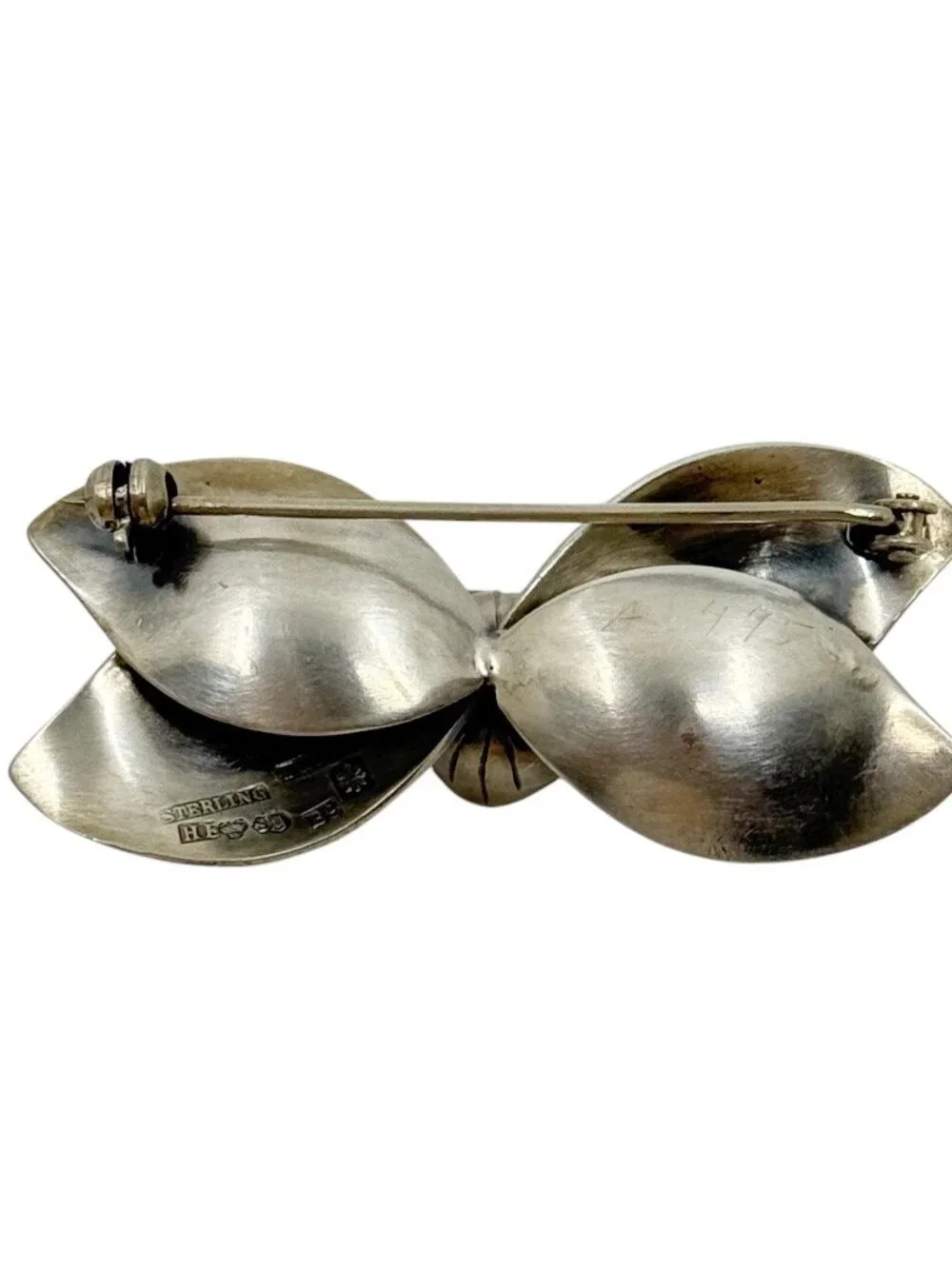 Vintage Heribert Engelbert Stigbert Sweden sterling silver flower brooch - GM125